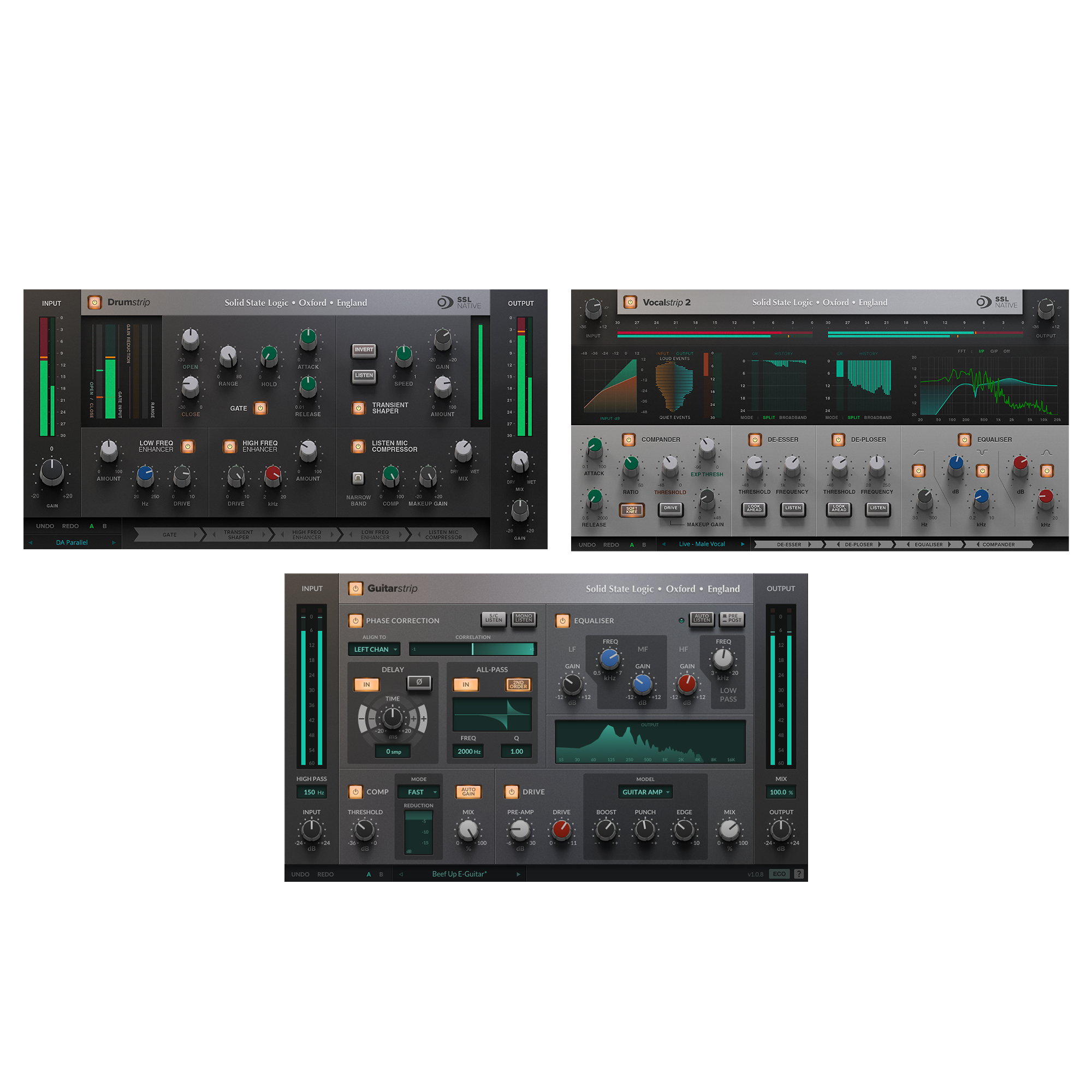 Solid State Logic SSL Band Bundle VocalStrip, GuitarStrip, DrumStrip